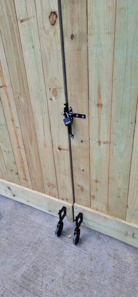 Fence gate with locks