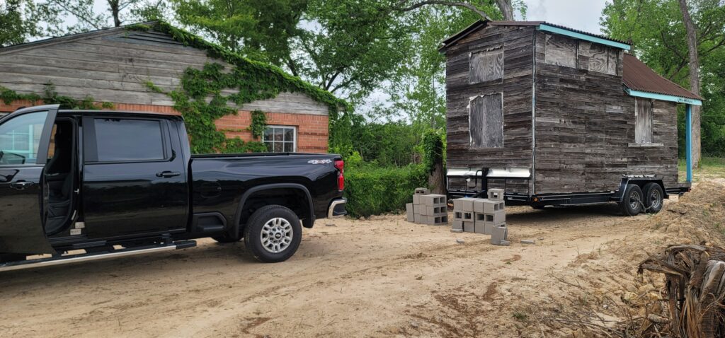 Pickup Truck and Tiny House